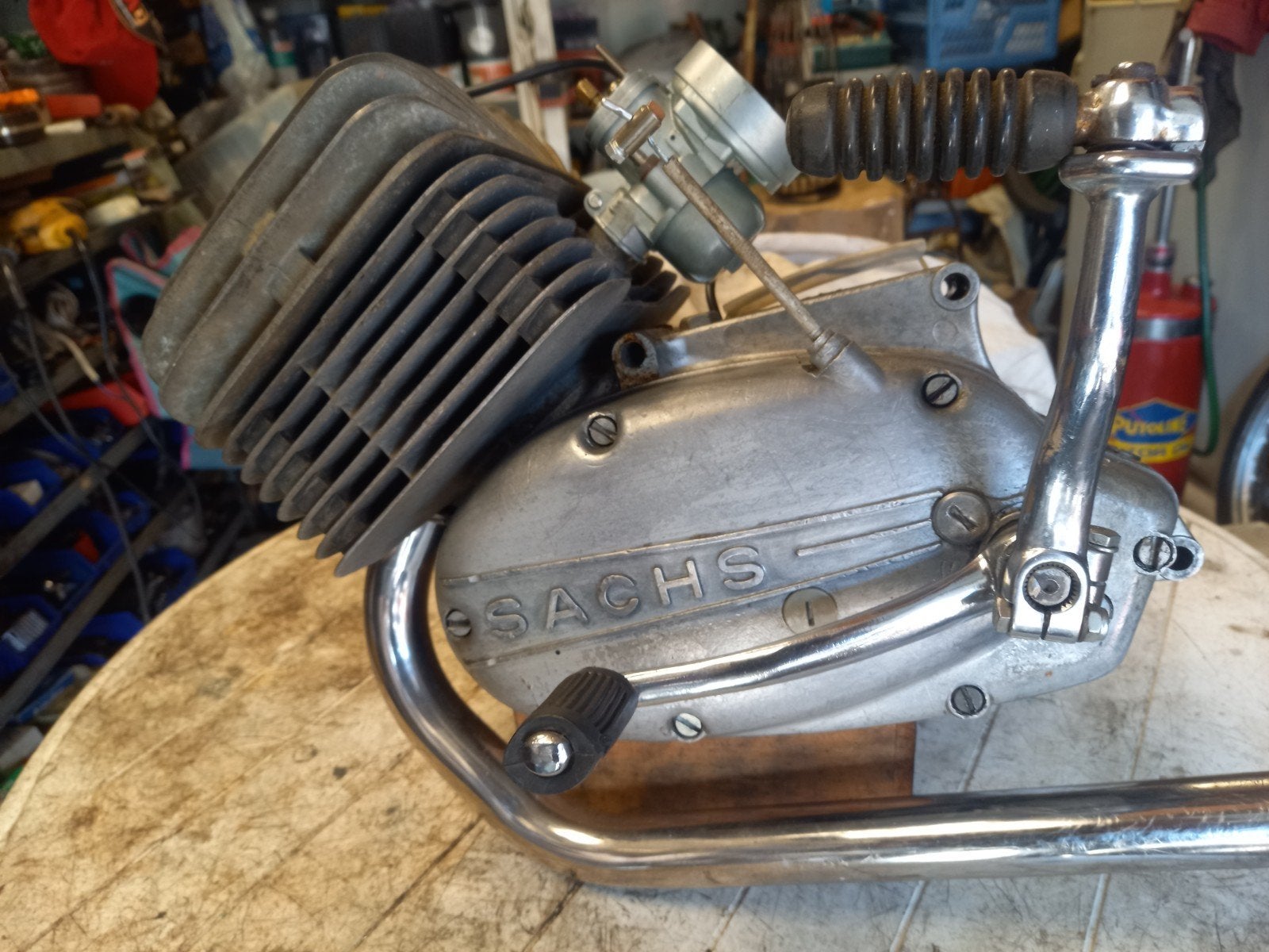 Sachs motorblok 65cc 4S met nieuwe onderdelen en ontsteking, Fietsen en Brommers, Brommeronderdelen | Oldtimers, Ophalen of Verzenden