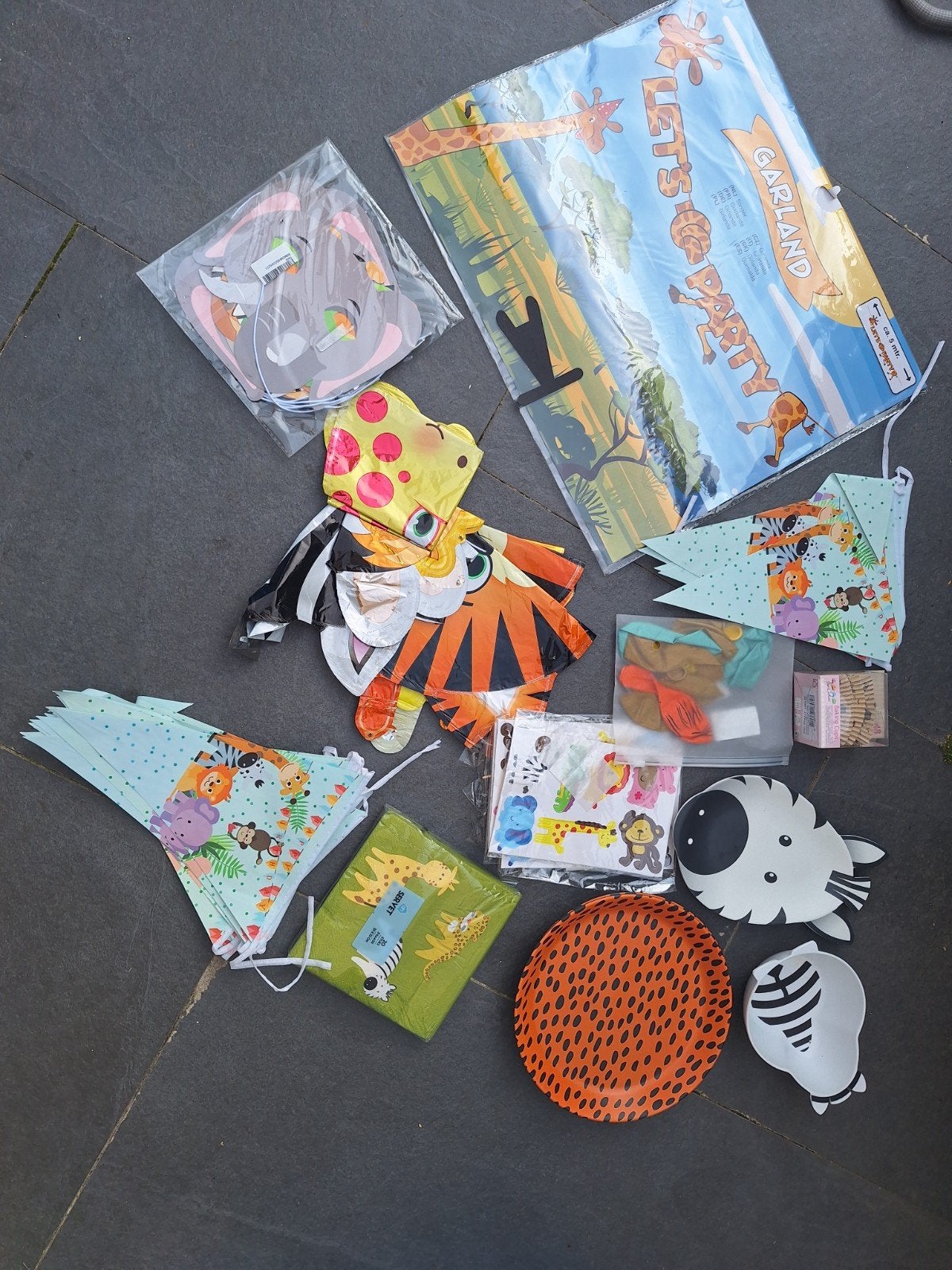 Feestpakket Safari/Jungle thema - Verjaardag/Kinderfeestje, Ophalen of Verzenden, Nieuw, Versiering, Verjaardag