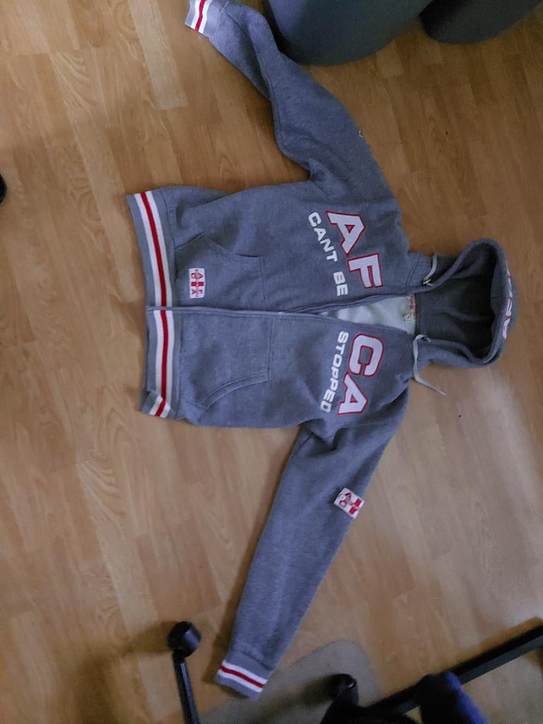 1 grys ajax vest  rits kapot, Ophalen of Verzenden, Zo goed als nieuw, Grijs