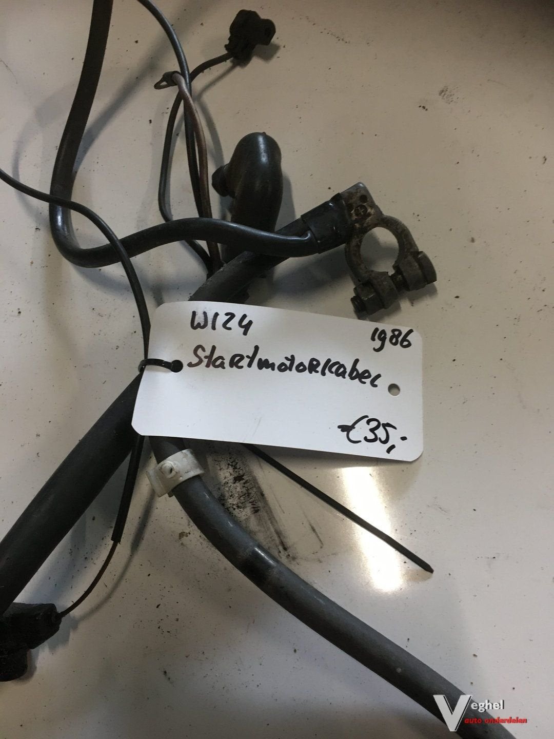 Mercedes w124 230 e startmotorkabel 1986 origineel, Auto-onderdelen, Elektronica en Kabels, Gebruikt, -, -, Ophalen of Verzenden