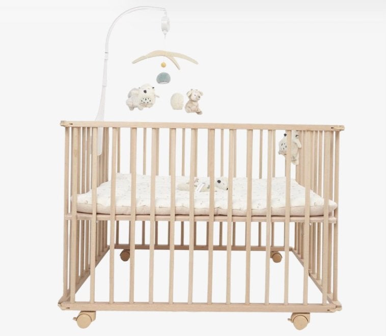 Opvouwbare box van beukenhout., Ophalen, Zo goed als nieuw
