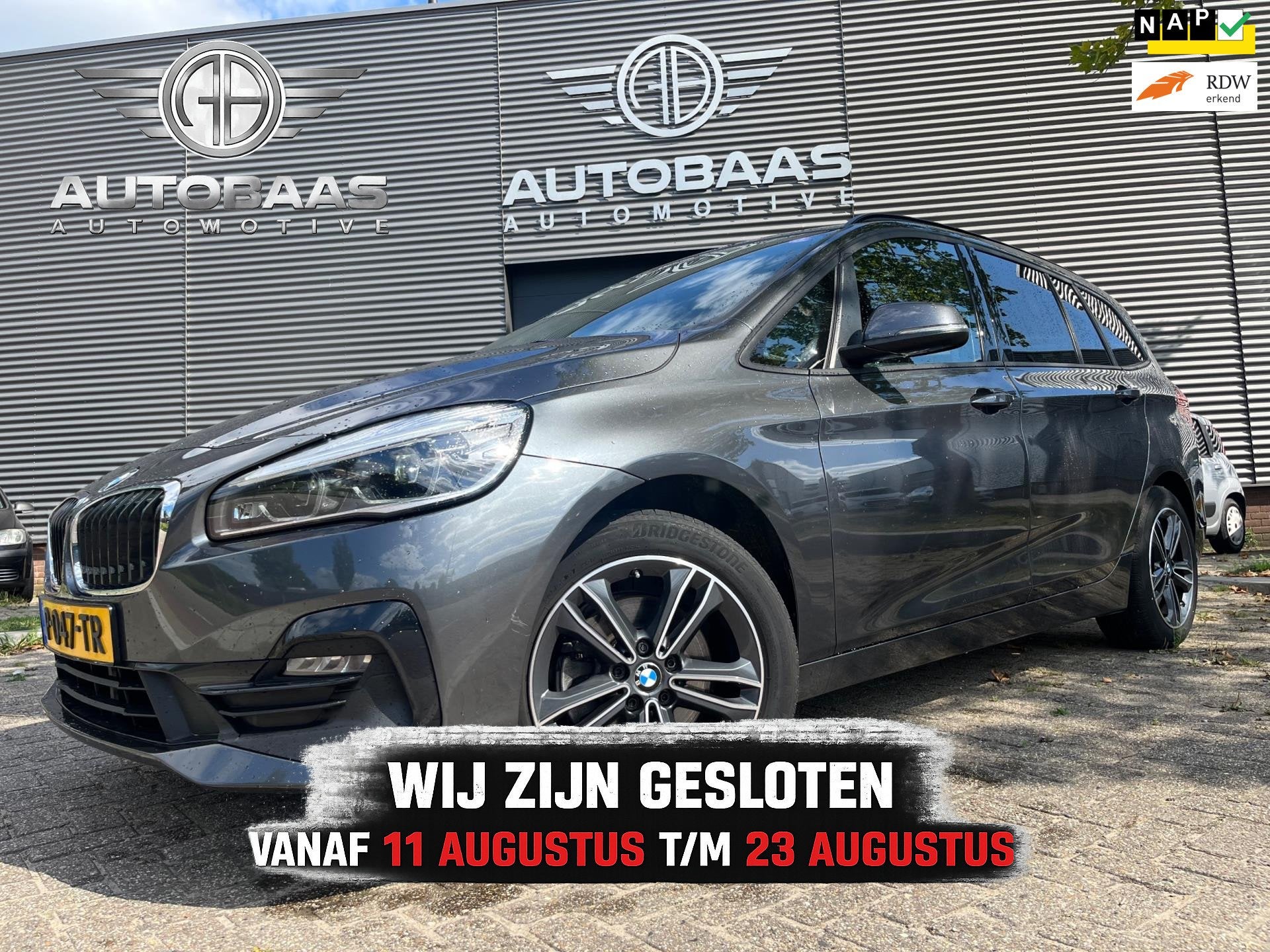BMW 2-serie 218i Gran Tourer Business Edition AUTOMAAT+NL-AU, Auto's, 136 pk, Gebruikt, 2-Serie Gran Tourer, Origineel Nederlands