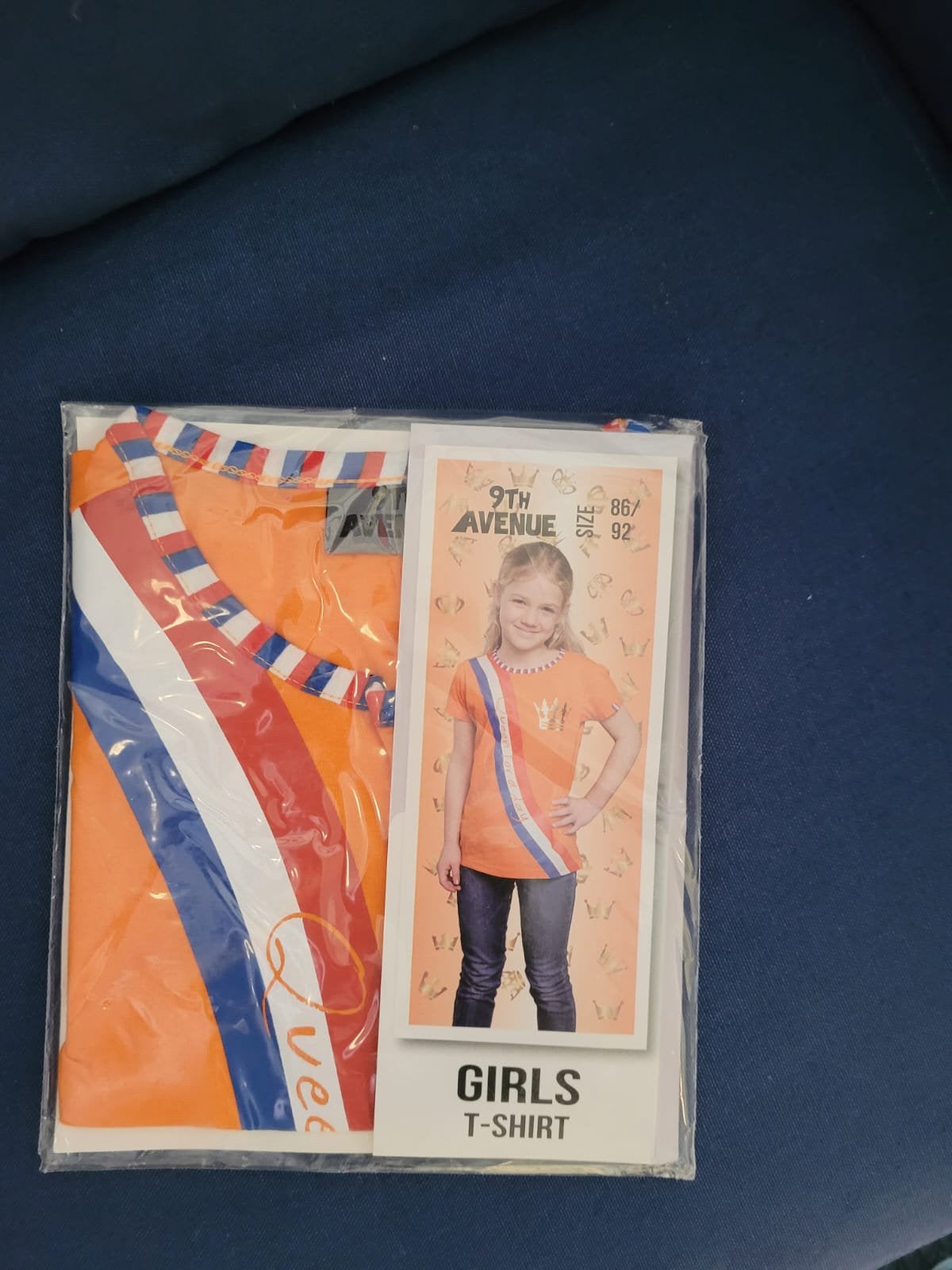 Koningsdag tshirt maat 86-92 girls meisjes shirt, Ophalen of Verzenden, Zo goed als nieuw, Shirtje of Longsleeve