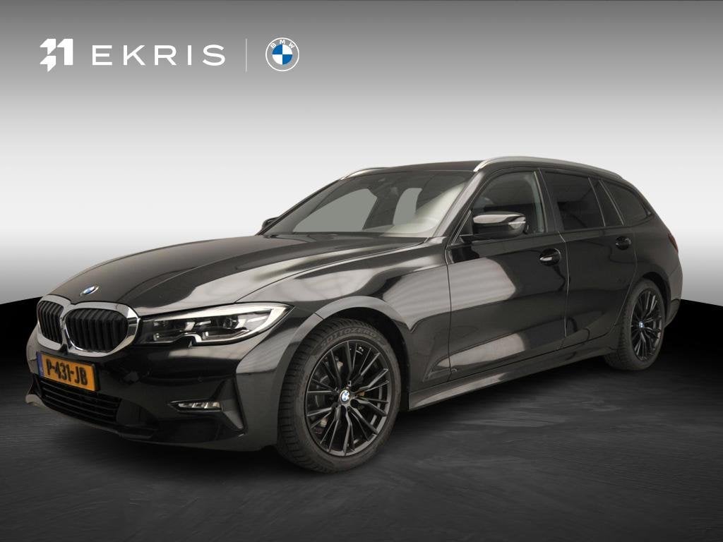 BMW 3 Serie Touring 318i Handbak !| LED | Leder | Navigatie, Gebruikt, Automatische klimaatregeling, Zwart, Handgeschakeld