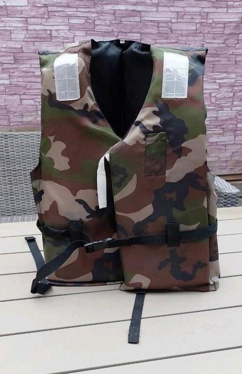 Zwemvest met camouflageprint, Ophalen, Gebruikt, Dame of Heer, Reddingsvest of Zwemvest