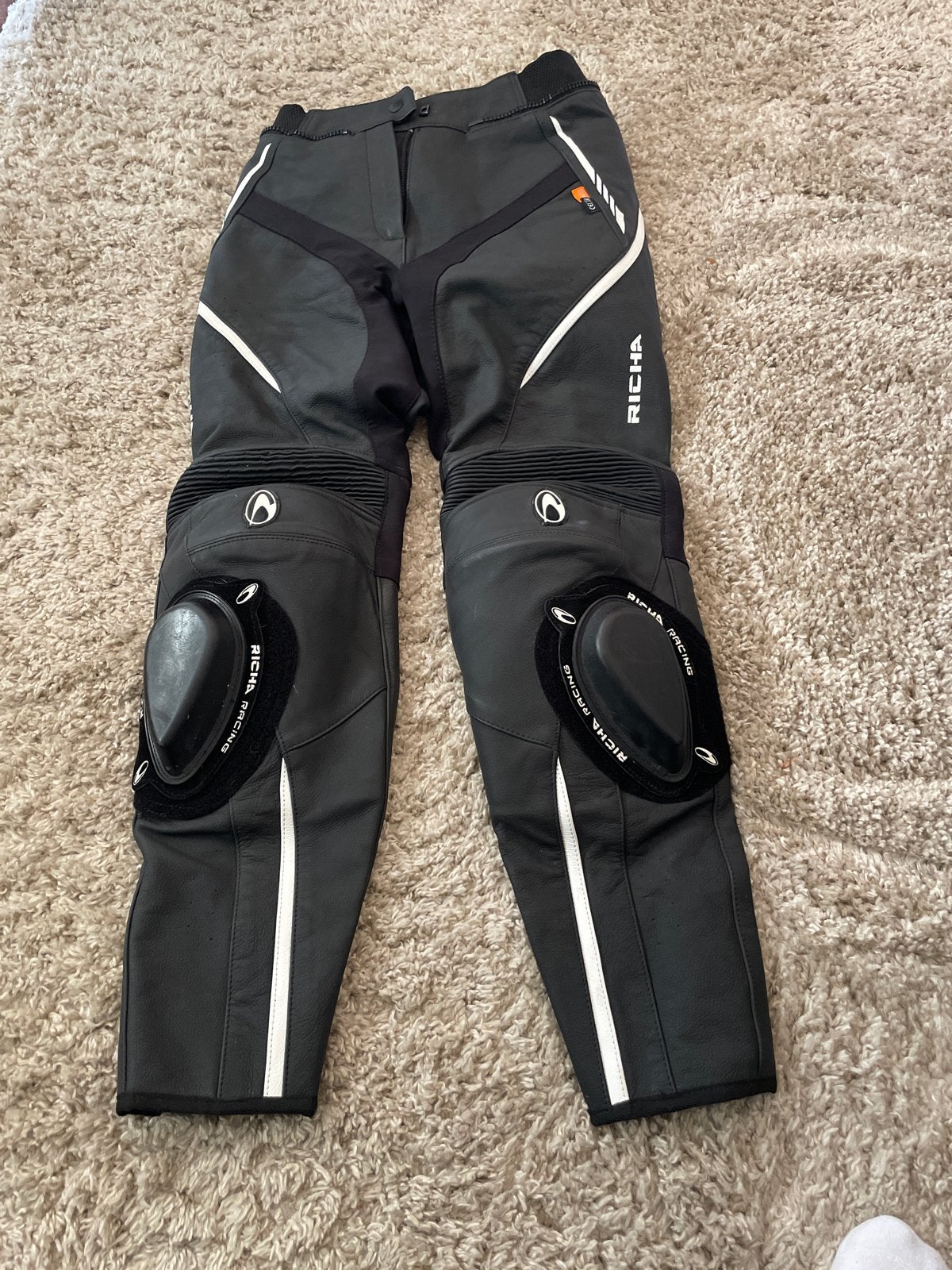 Richa Leren Motorbroek Dames Maat 36, Ophalen of Verzenden, Tweedehands, Dames, Broek | leer