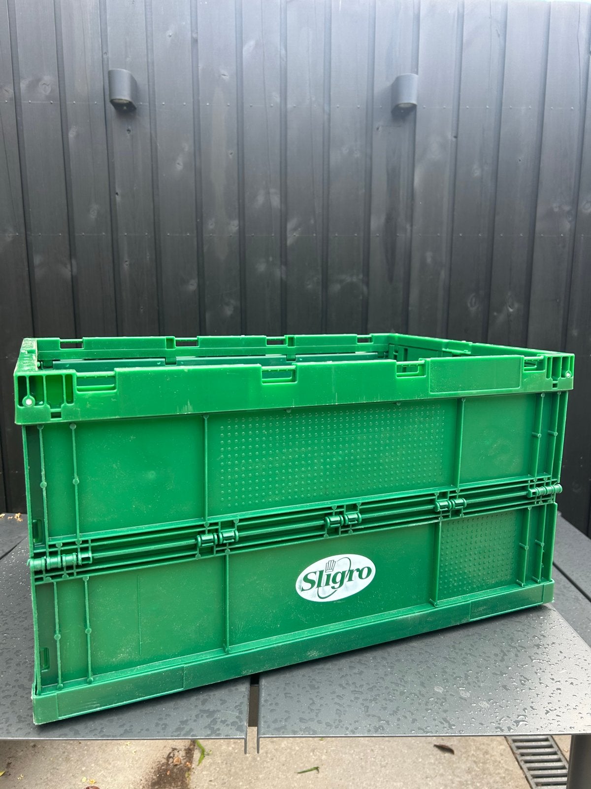 Opvouwbare Sligro krat - Handig en ruimtebesparend, Doe-het-zelf en Verbouw, Kratten en Dozen, Ophalen, 40 tot 60 cm, Opvouwbaar