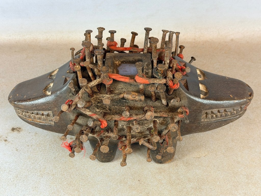 260544 Afrikaans Fetisch Bakongo Nkisi Nkondi dog - Congo., Ophalen of Verzenden