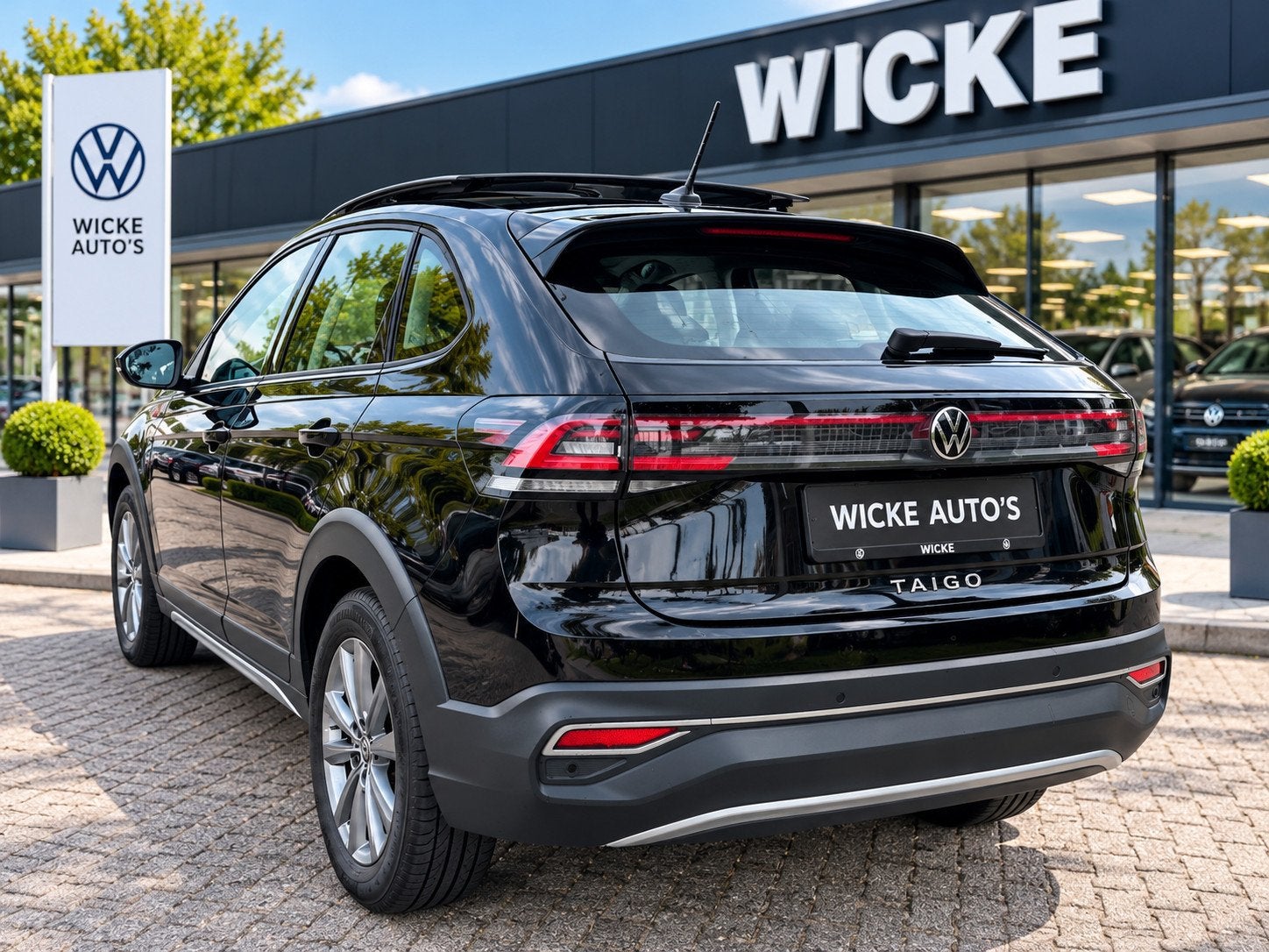 Volkswagen Taigo 1.5 TSI Style DSG Panorama Navi IQ Led Virt, Dealer onderhouden, Zwart, 150 pk, Leder en Stof