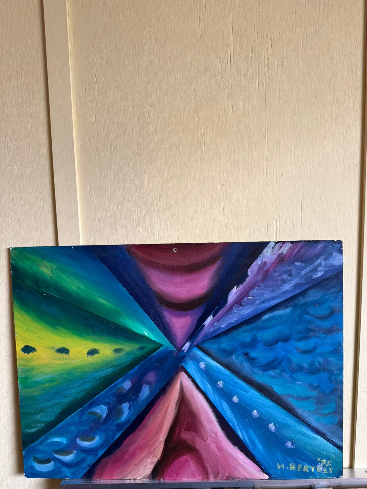 Hugo bertels 1995 paars/groen, Ophalen