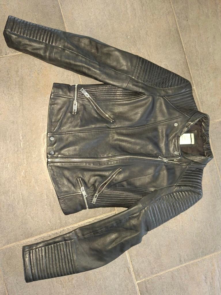 Zara trafaluc pu leren jasje l, Ophalen of Verzenden, Zo goed als nieuw, Maat 38/40 (M), Zwart