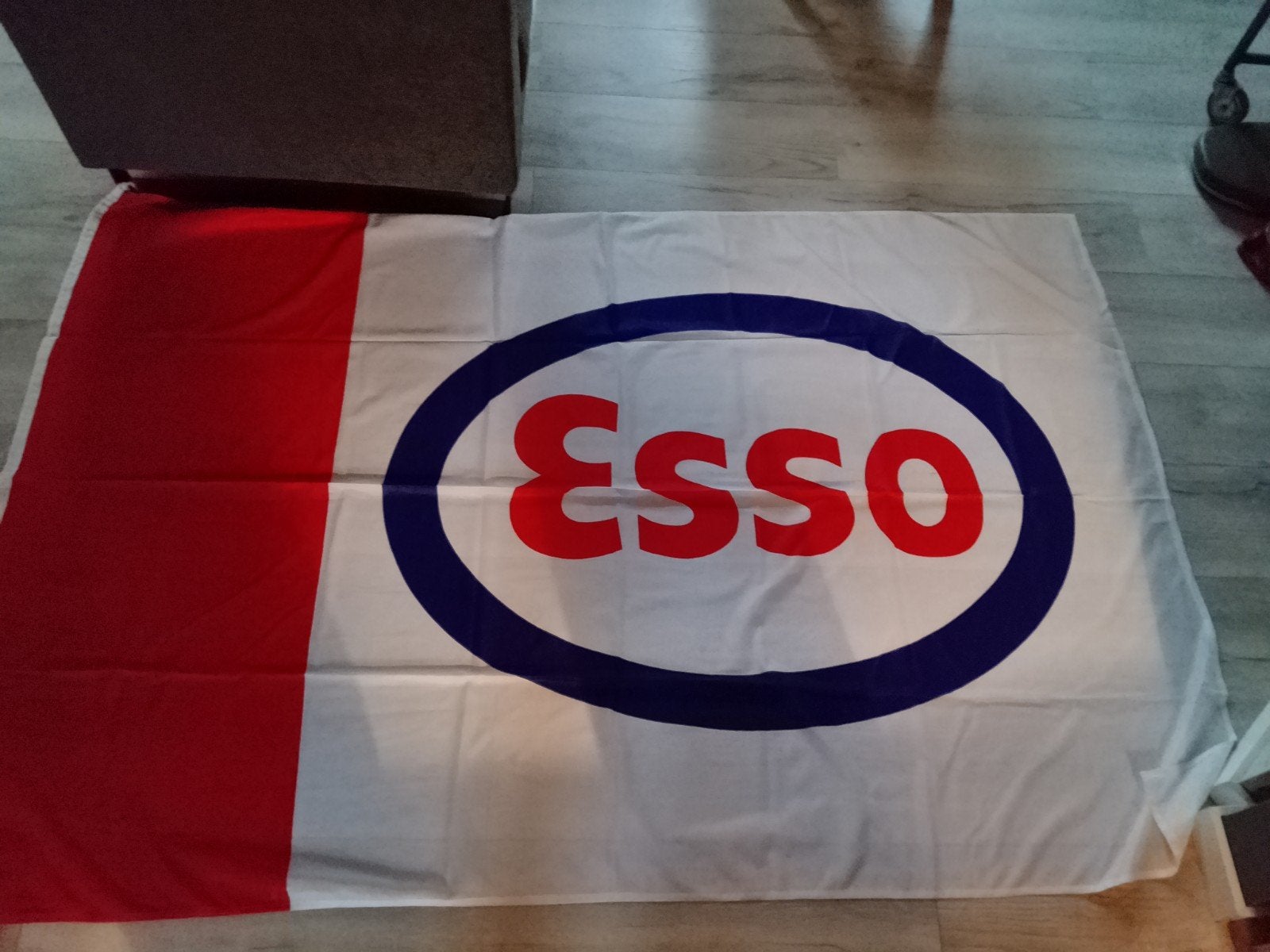 Supergrote ESSO vlag. Oude logo., Ophalen of Verzenden, Gebruikt