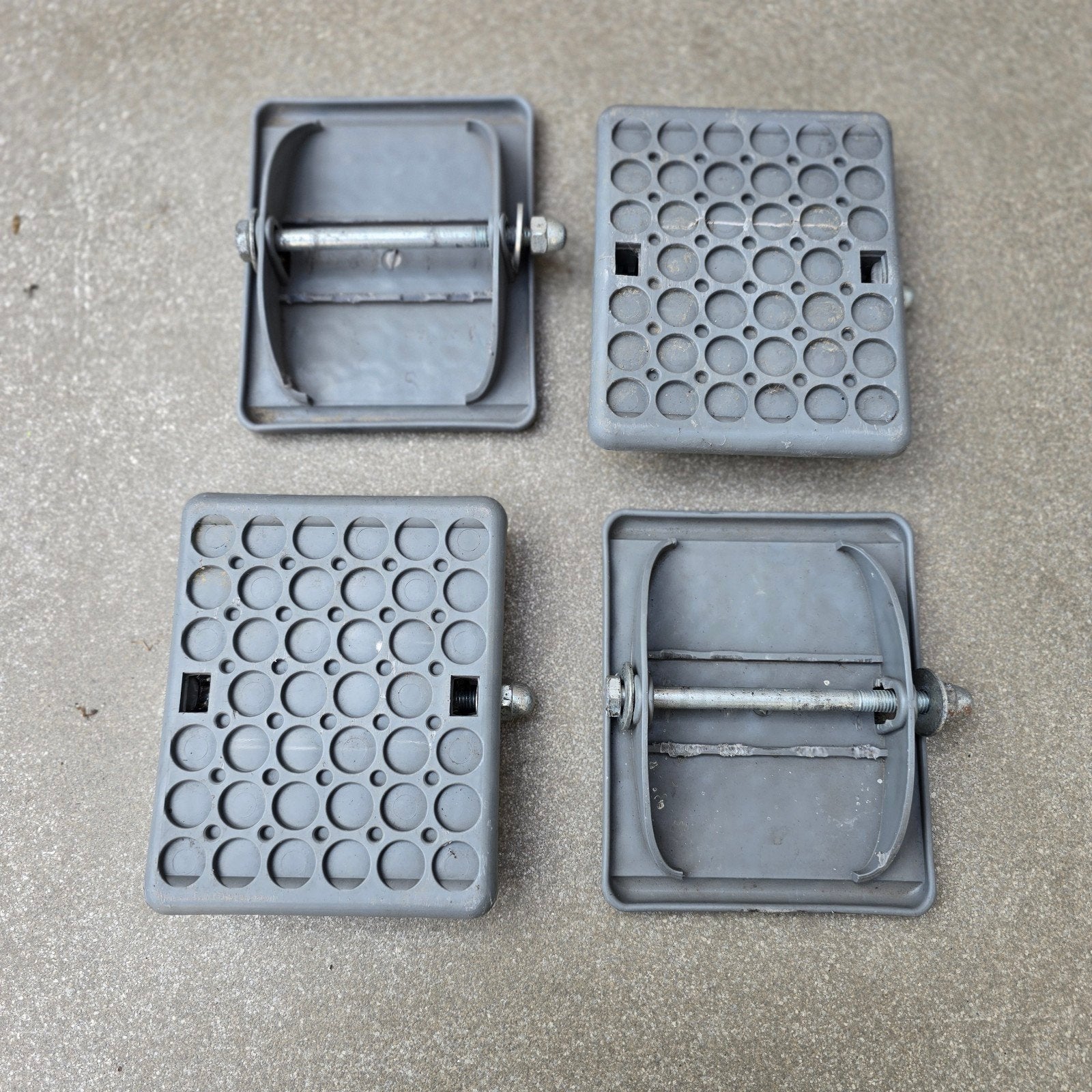 Bigfoot voor caravan set 4 stuks - Stabilisatievoeten, Caravans en Kamperen, Caravan accessoires, Ophalen of Verzenden, Gebruikt