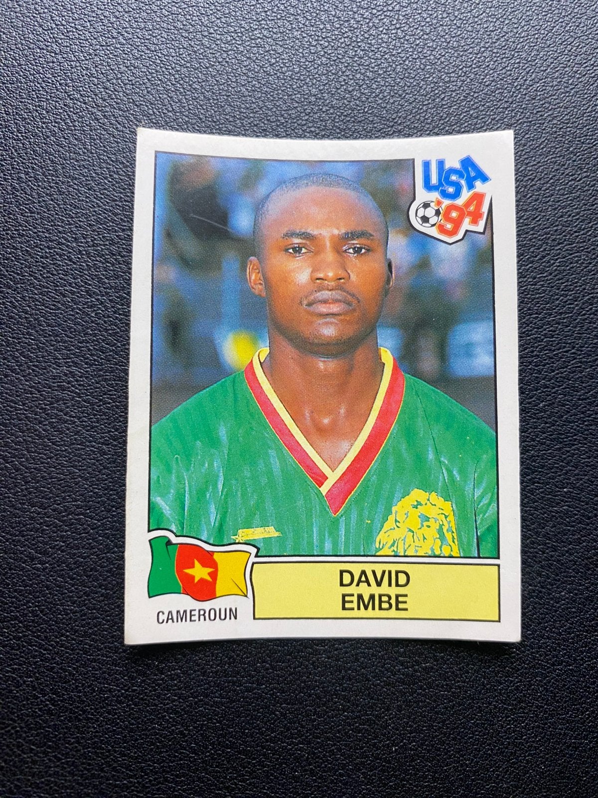 David Embe - Kameroen - Panini WK 1994, Verzamelen, Sportartikelen en Voetbal, Ophalen of Verzenden, Zo goed als nieuw, Buitenlandse clubs