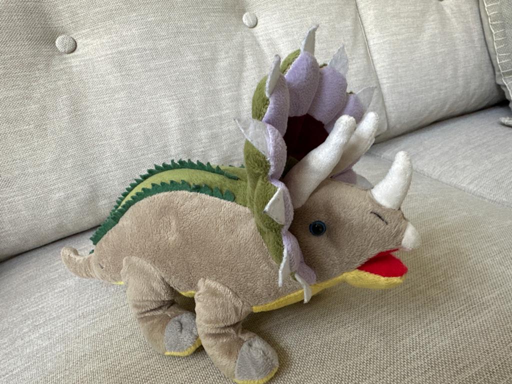 Leuke Dinosaurus Knuffel - Triceratops, Ophalen, Zo goed als nieuw, Meerkleurig, Dinosaurus