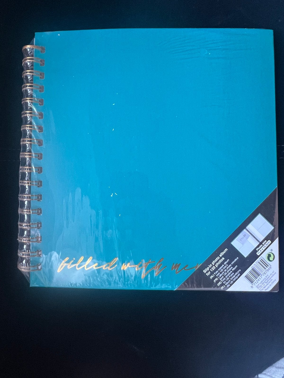 Nieuw Insteek Fotoalbum voor 120 foto's - Turquoise, Blauw, Overige merken, Nieuw, Ophalen of Verzenden