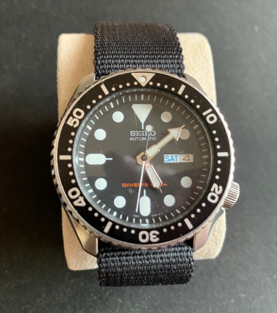 Seiko SKX007, Sieraden, Tassen en Uiterlijk, Horloges | Heren, Seiko, Gebruikt, Staal, Polshorloge