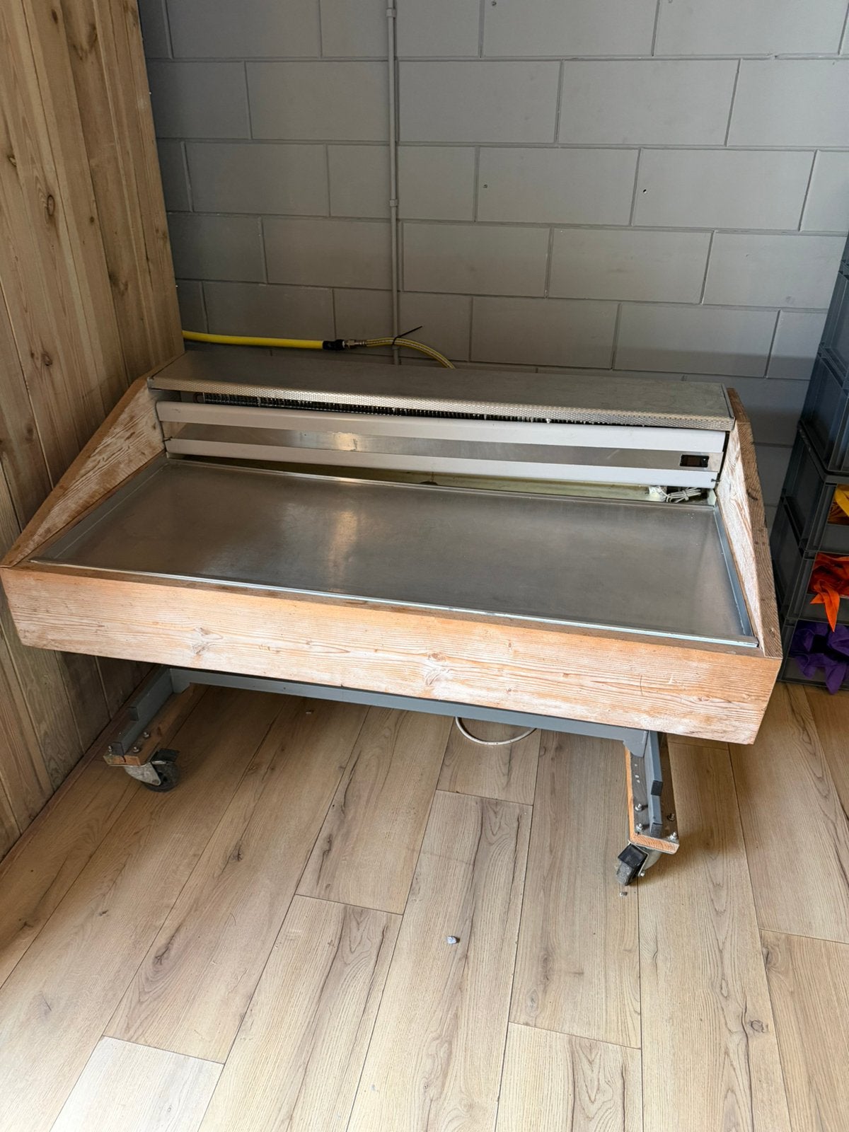 Verrijdbaar professioneel warmhoudbuffet met rvs plaat, Gebruikt, Ophalen of Verzenden, Nvt, Nvt
