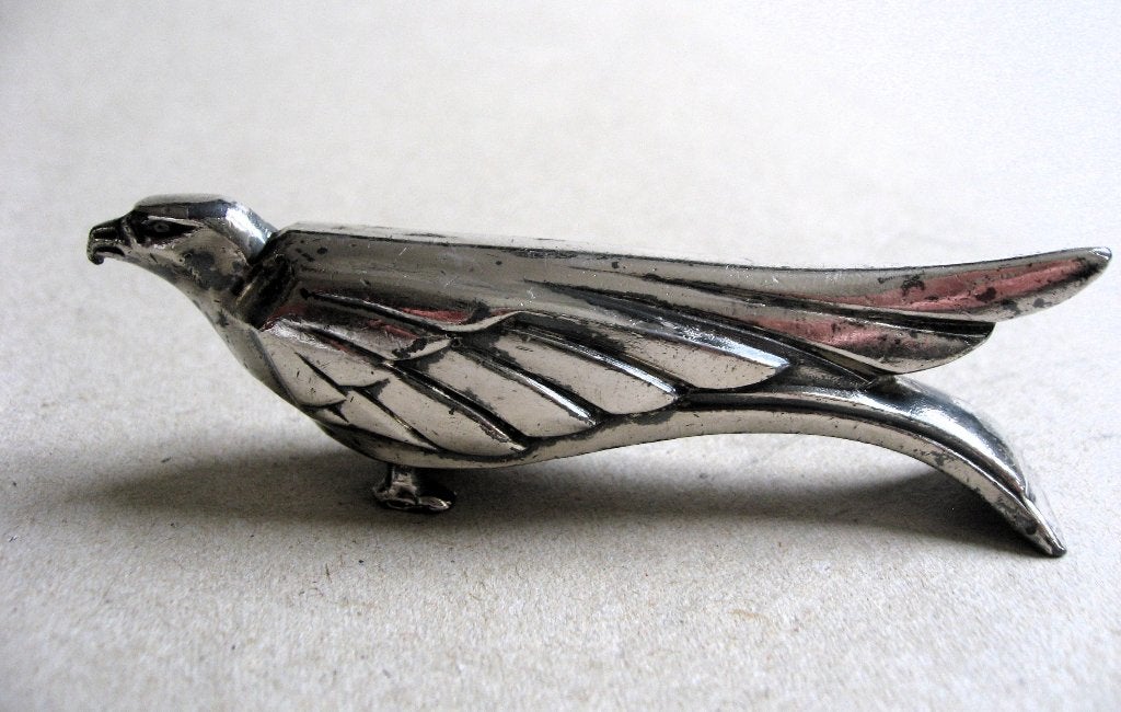 Art deco adelaar verchroomde messenlegger jaren 30, Ophalen of Verzenden