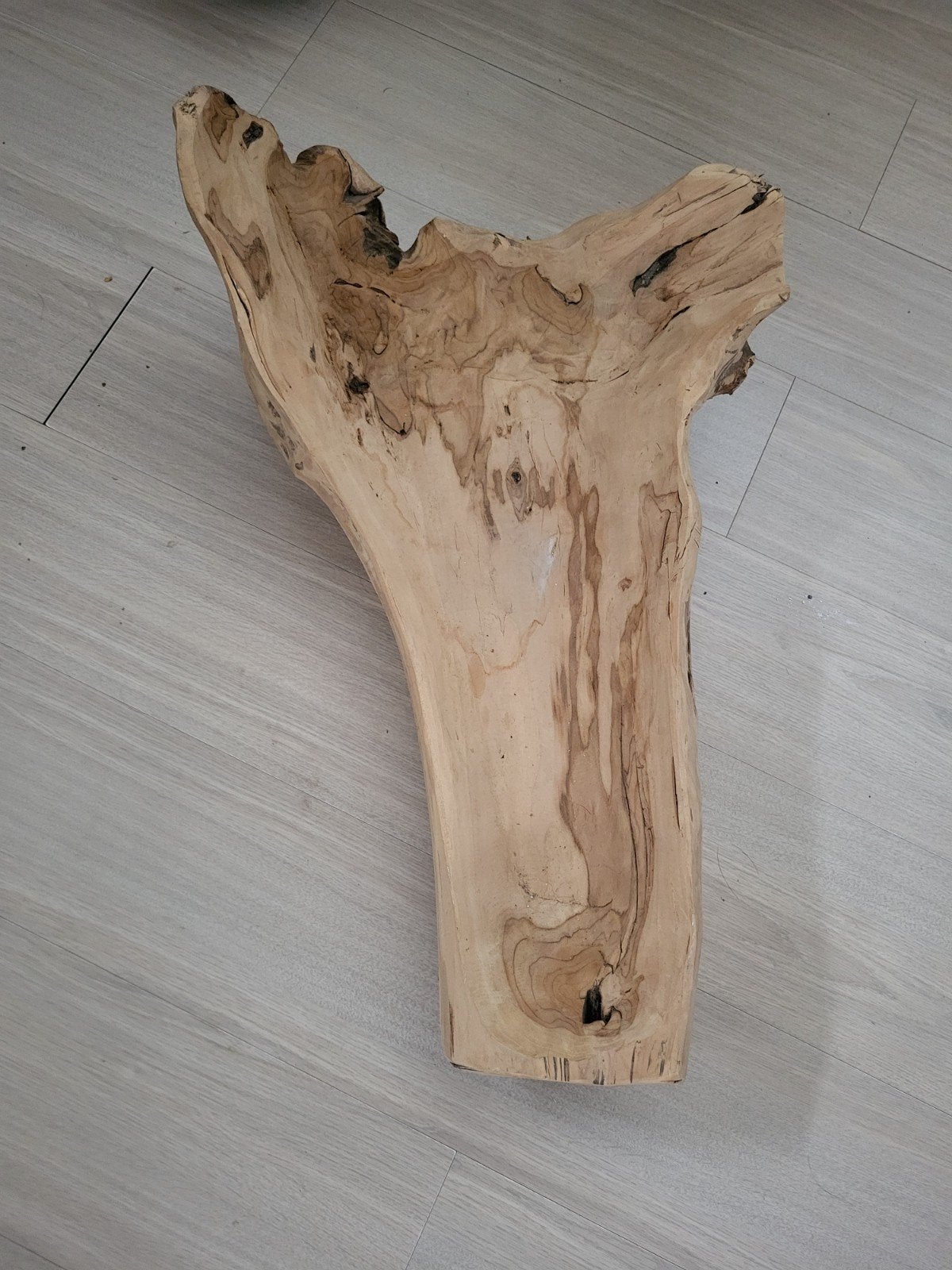 Teakhout schaal groot zwaar, Huis en Inrichting, Ophalen, Hout, Bruin, Landelijk