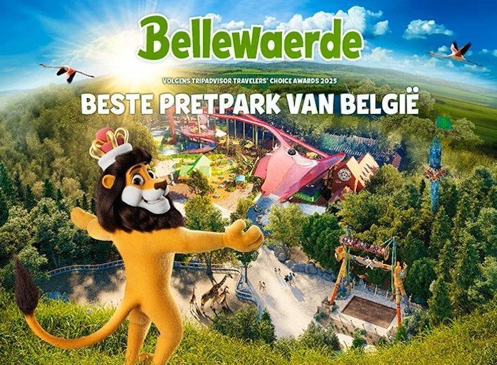 Entree ticket attractiepark Bellewaerde, Eén persoon, Ticket of Toegangskaart