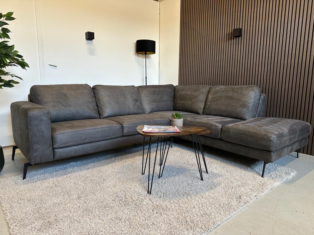 GRATIS BEZORGING | antraciete hoekbank | gereinigd, Huis en Inrichting, Stof, 250 tot 300 cm, -, -