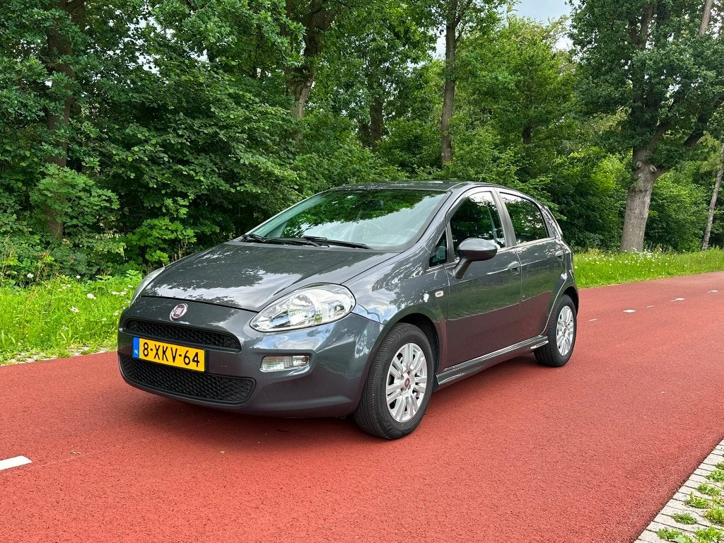 Fiat Punto Twinair Cruise, Airco, Blue&Me, 5DR 2014 Grijs, Voorwielaandrijving, Stof, 100 pk, 49 €/maand