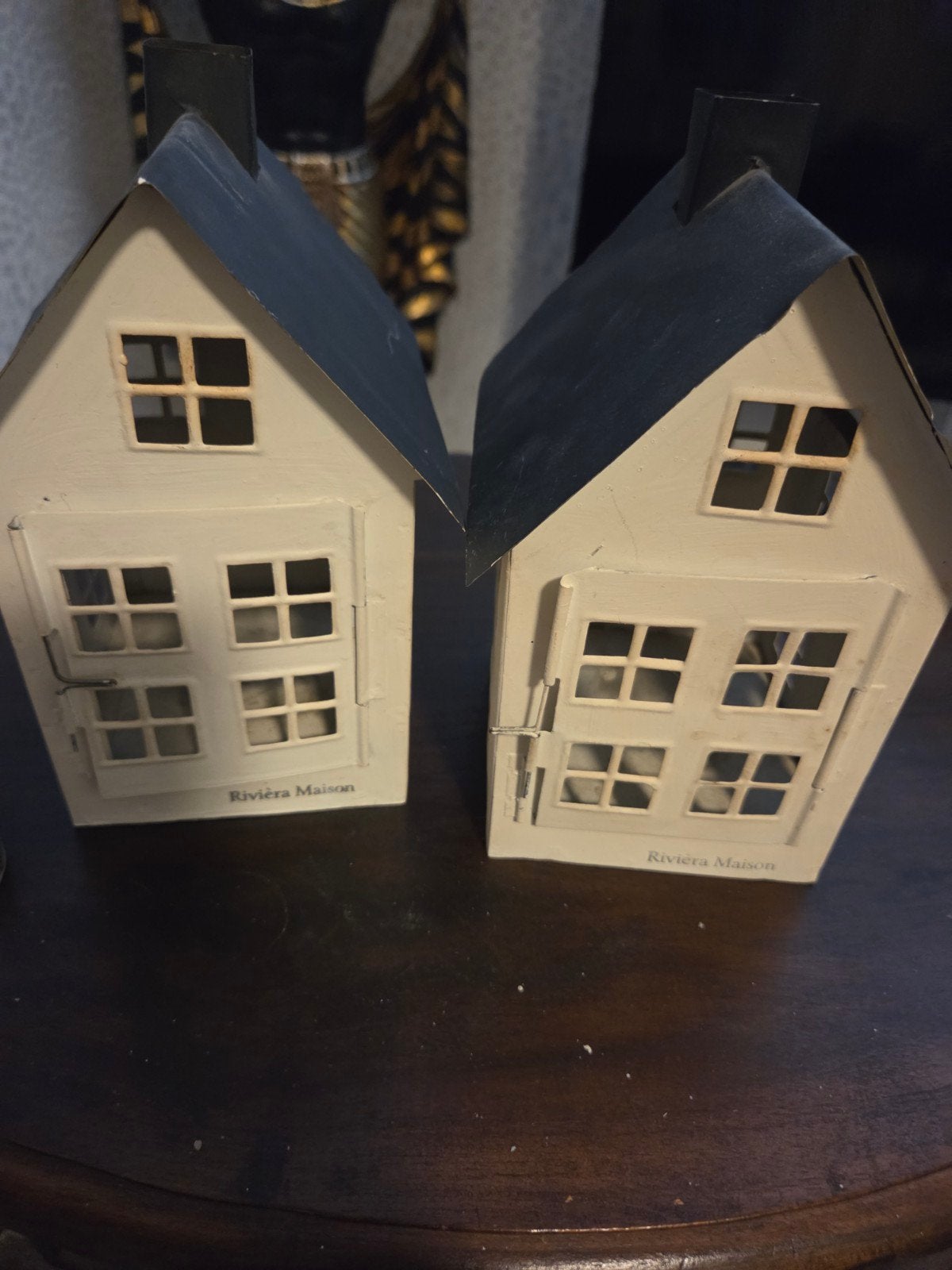 Riviera Maison Ma Maison Huisjes - Set van 2, Ophalen of Verzenden, Zo goed als nieuw, Wit, Landelijk