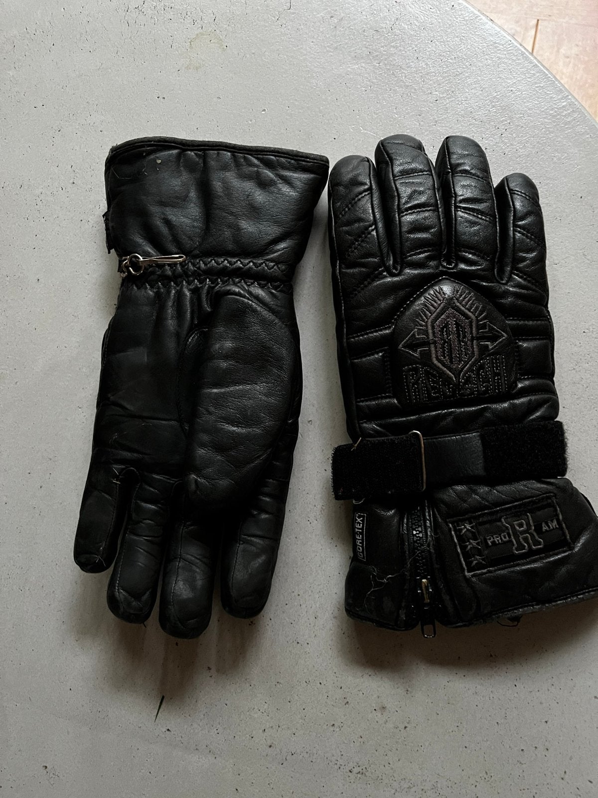 Zwarte leren motorhandschoenen., Ophalen of Verzenden, Tweedehands, Heren, Handschoenen