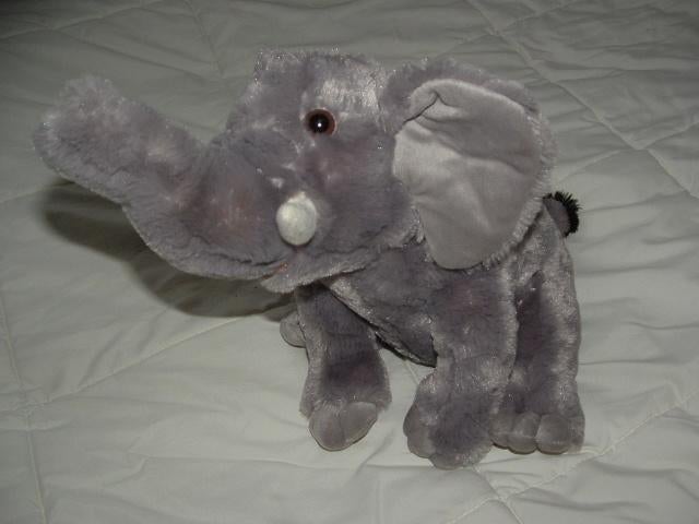 RAVENSDEN RUSHDEN OLIFANT PLUCHE GRIJS MET VELOURS, Ophalen of Verzenden, Nieuw, Overige typen