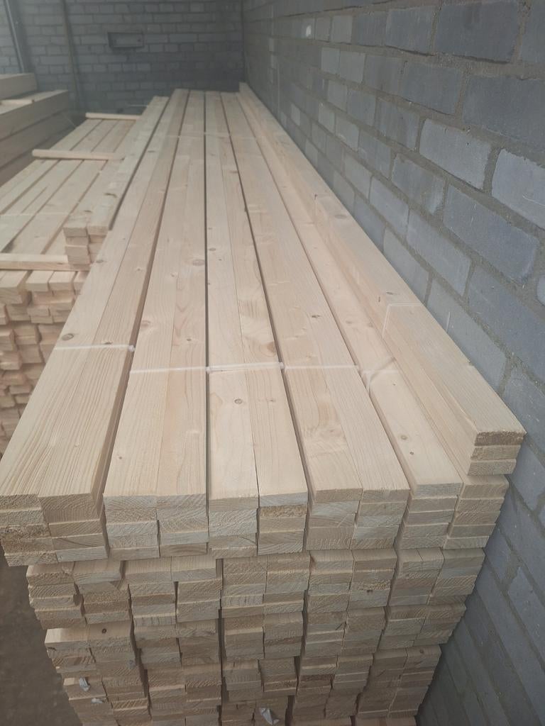 Vuren latten/panlatten 19x51x4000., Doe-het-zelf en Verbouw, Hout en Planken, Ophalen, Minder dan 25 mm, Nieuw, Plank