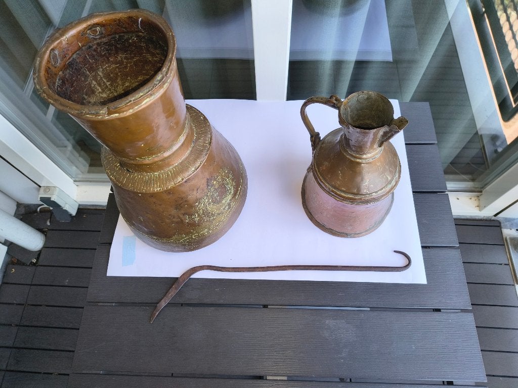 Waterkan oud, Ophalen
