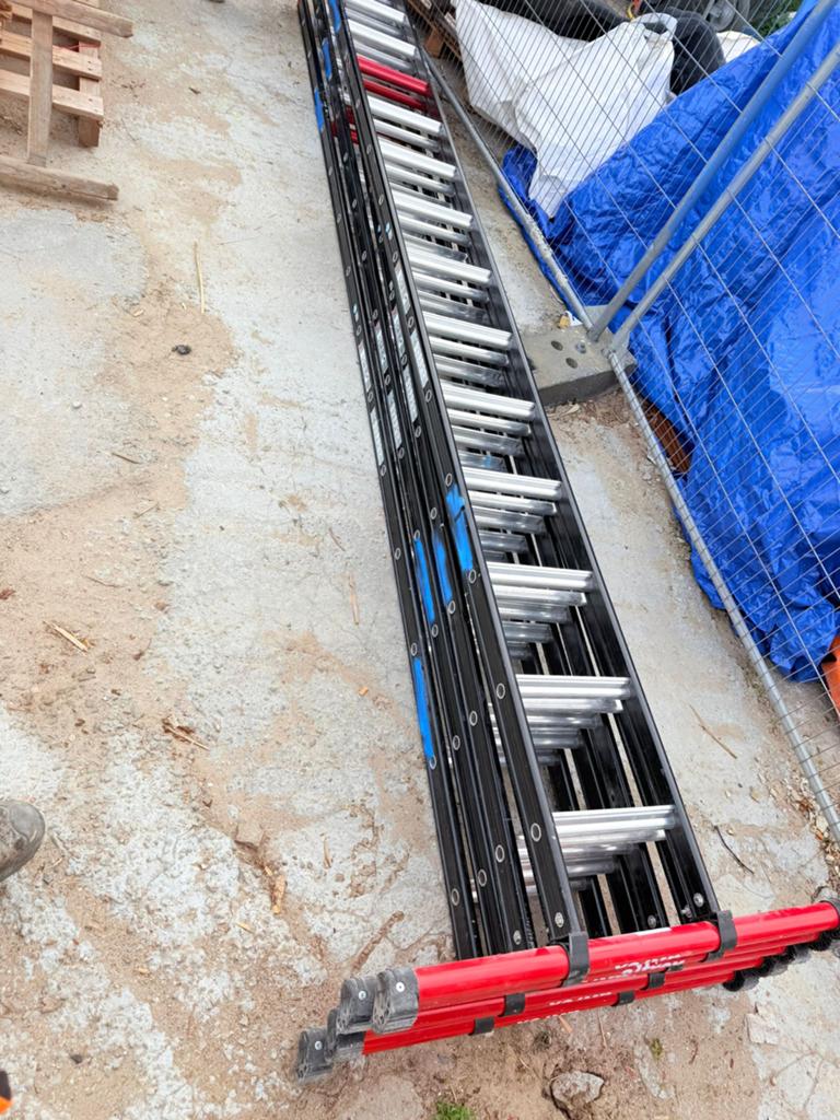 Altrex ladder 1-delig 4m, Ophalen, Gebruikt, Ladder, Opvouwbaar of Inschuifbaar
