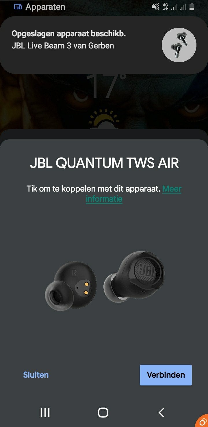 JBL Quantum TWS Air Gaming Oordopjes - Zo goed als nieuw, Gaming, JBL, Draadloos, Ophalen of Verzenden