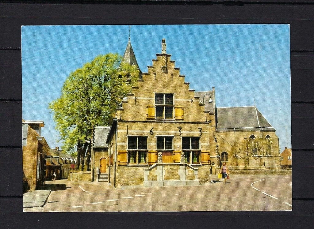 120 Halsteren, Gemeentehuis, Ophalen of Verzenden, Gelopen, Noord-Brabant