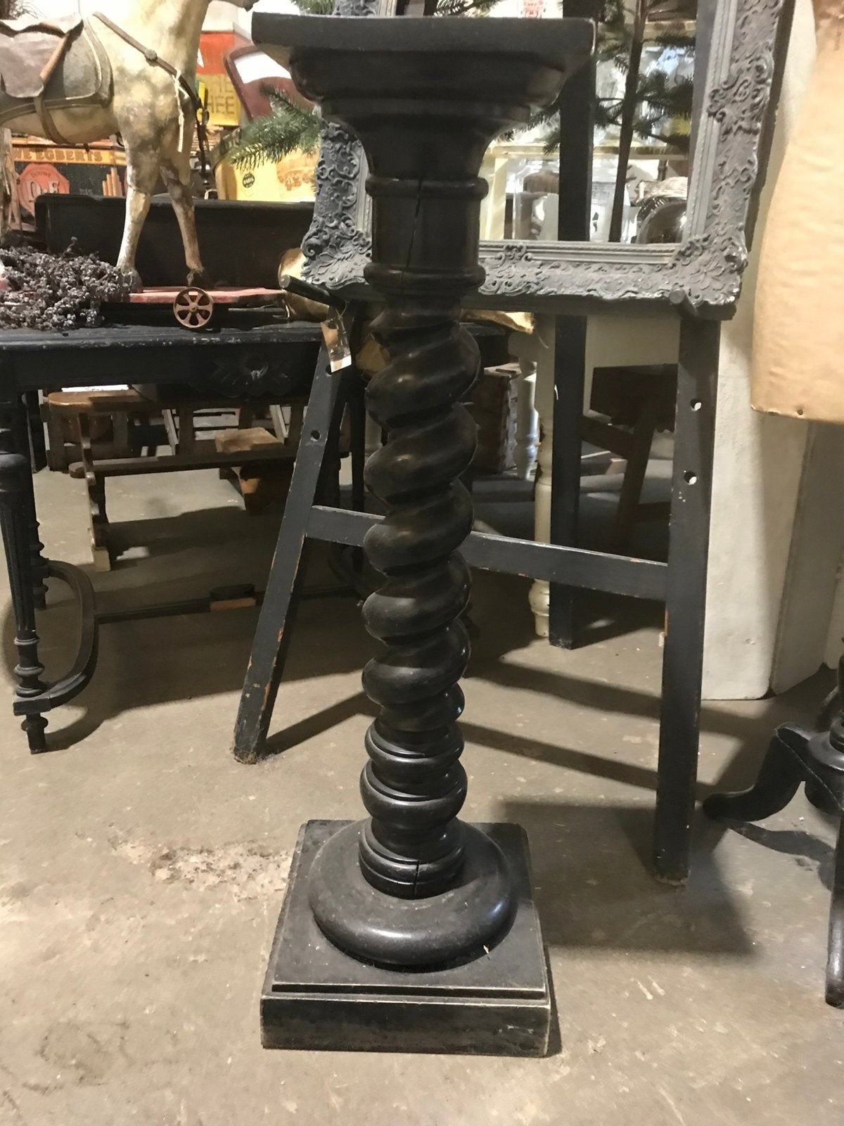 Antieke houten zuil, Ophalen