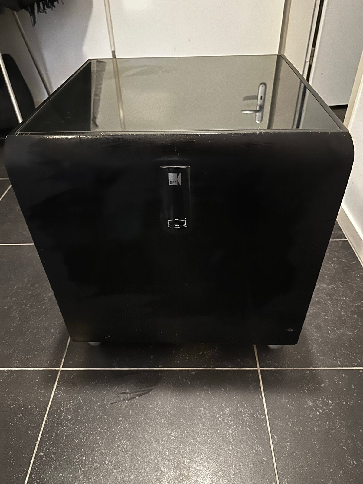 UNIEK KEF PSW 4000 Subwoofer, 150 watt of meer, Gebruikt, Subwoofer, Ophalen of Verzenden