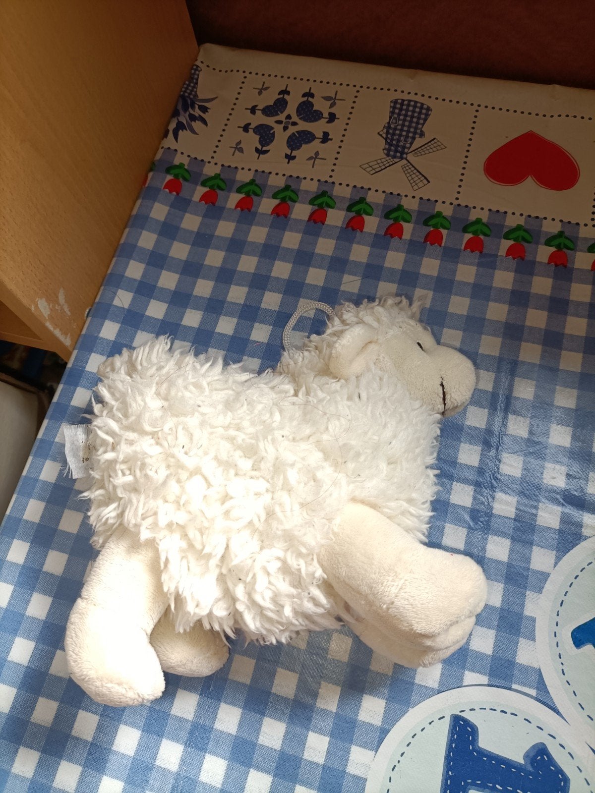 Texel schaap knuffel wit zacht 19 cm x 16 cm, Ophalen of Verzenden, Zo goed als nieuw, Overige typen