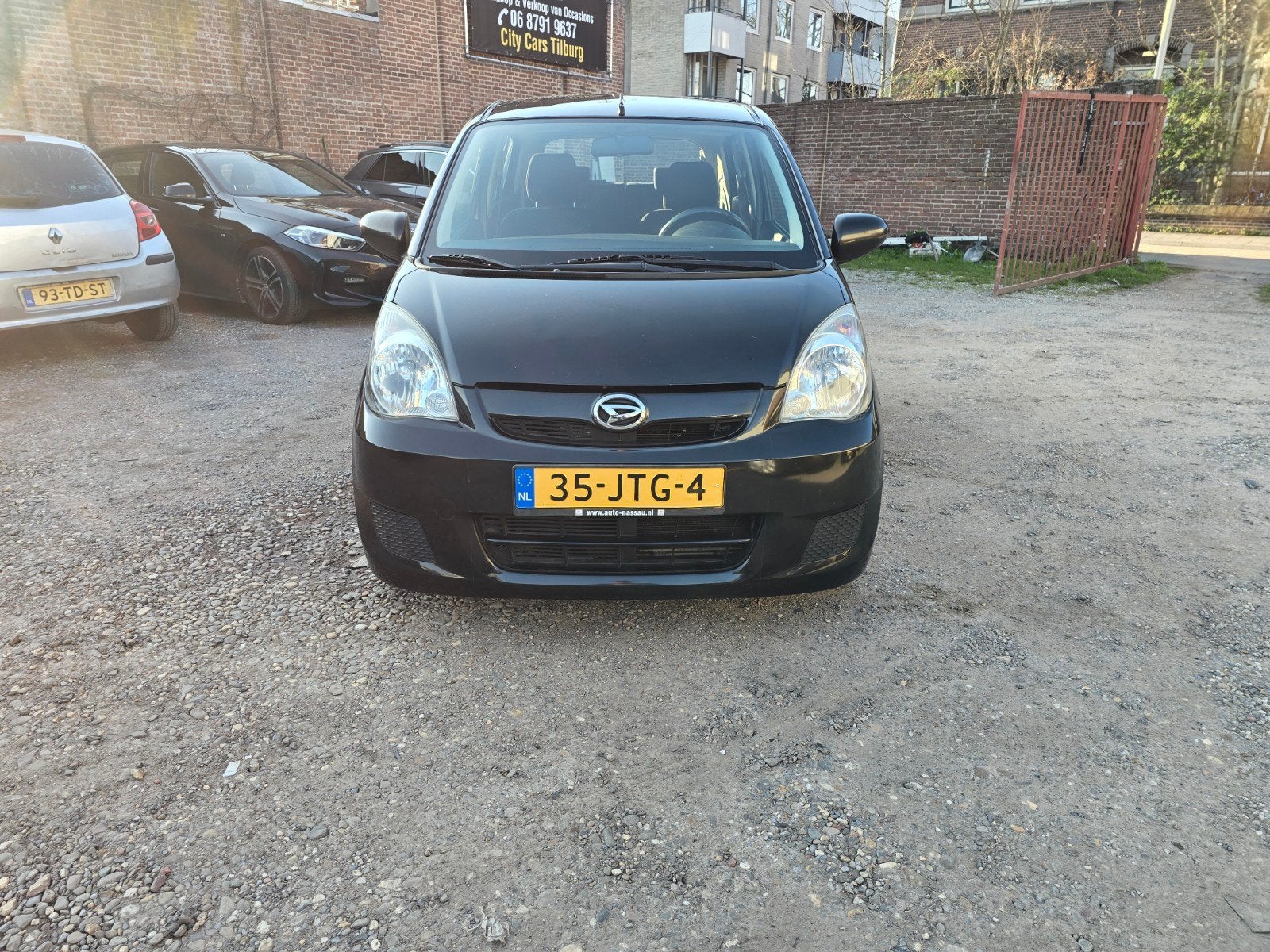 Daihatsu Cuore 1.0 5D 2009 Zwart airco, Auto's, Daihatsu, Voorwielaandrijving, 600 kg, 18 €/maand, 4 stoelen