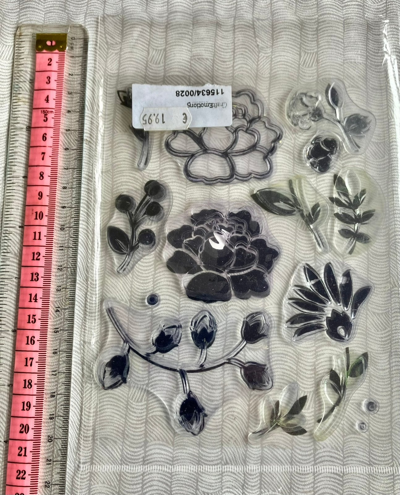 Stempels bloemen blaadjes, Hobby en Vrije tijd, Ophalen of Verzenden, Zo goed als nieuw, Clearstamp