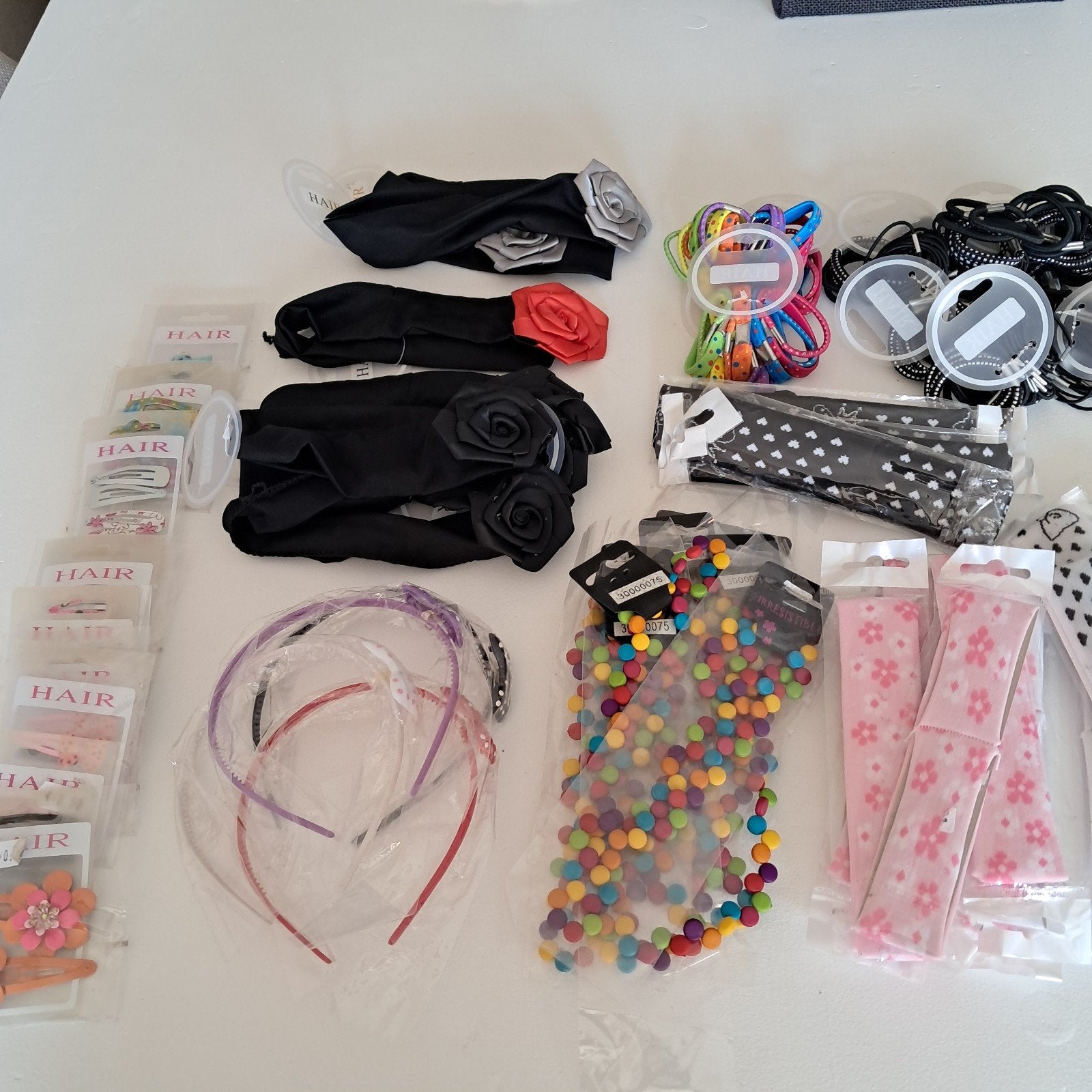 partijs haarbanden, elastieken en clipjes, Ophalen, Nieuw, Overige kleuren