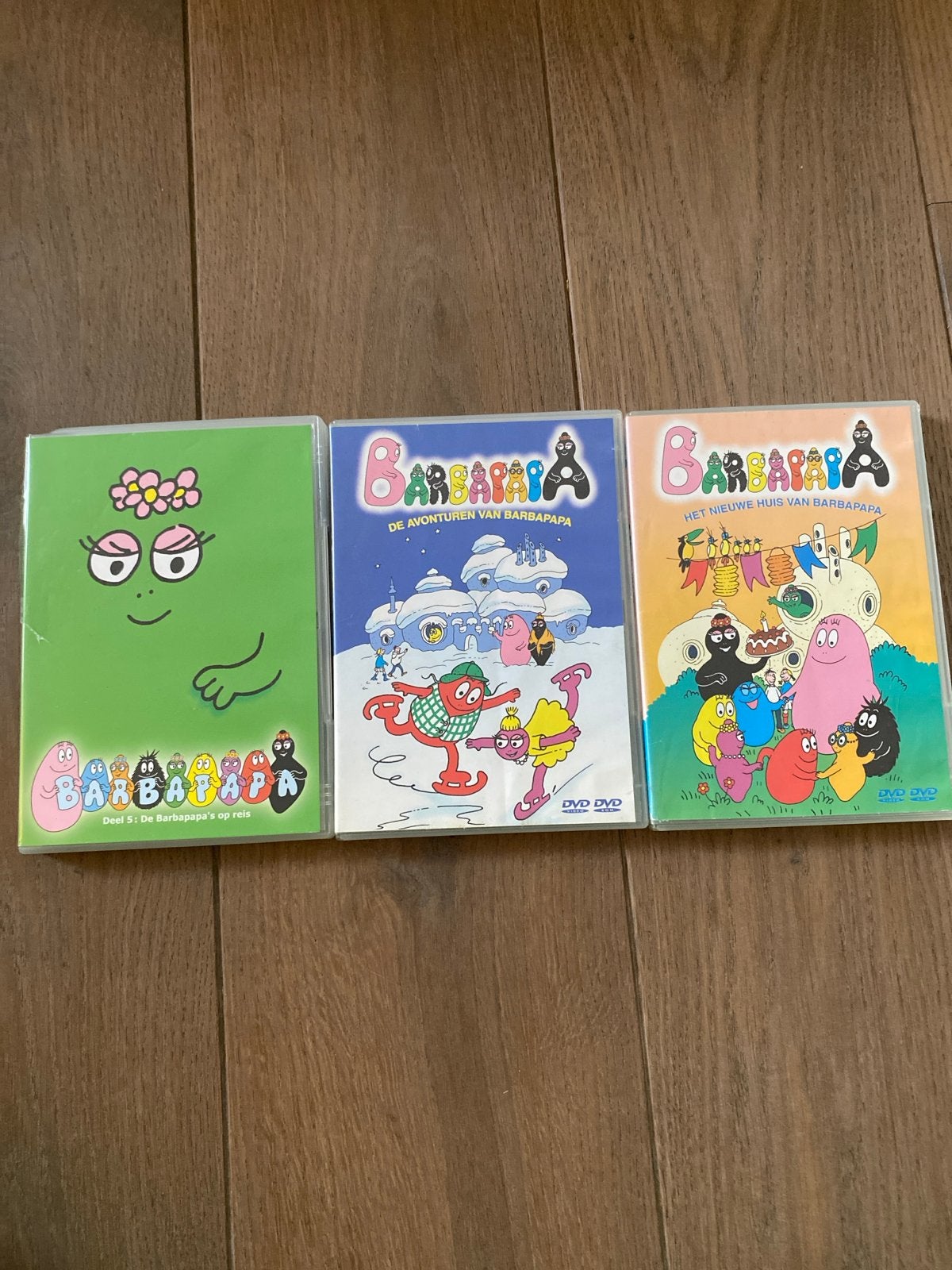 Barbapapa DVD's - 3 stuks (doosje van 1 beschadigd), Gebruikt, Animatie, Alle leeftijden, Tv-serie