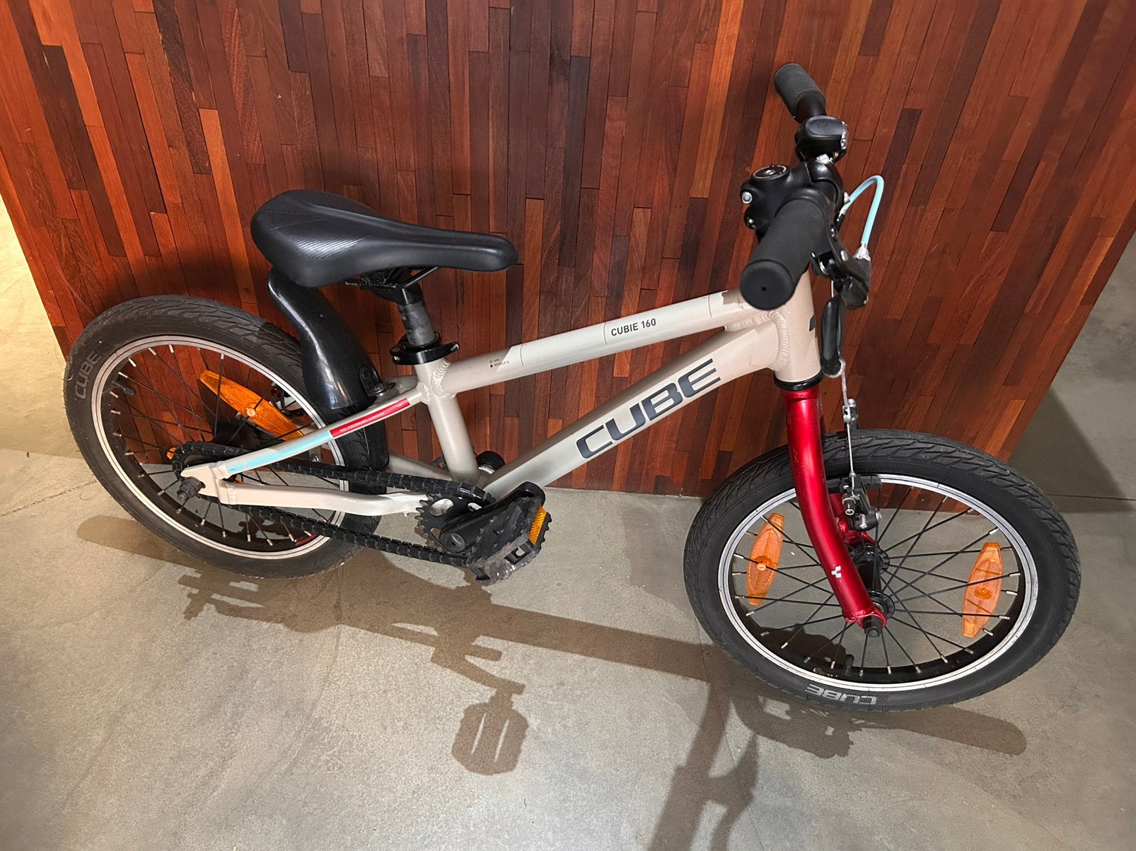 Cube 16” kinderfiets mtb jongen meisje 16 inch 160 acid krs, Ophalen, Gebruikt, Terugtraprem, 16 tot 20 inch