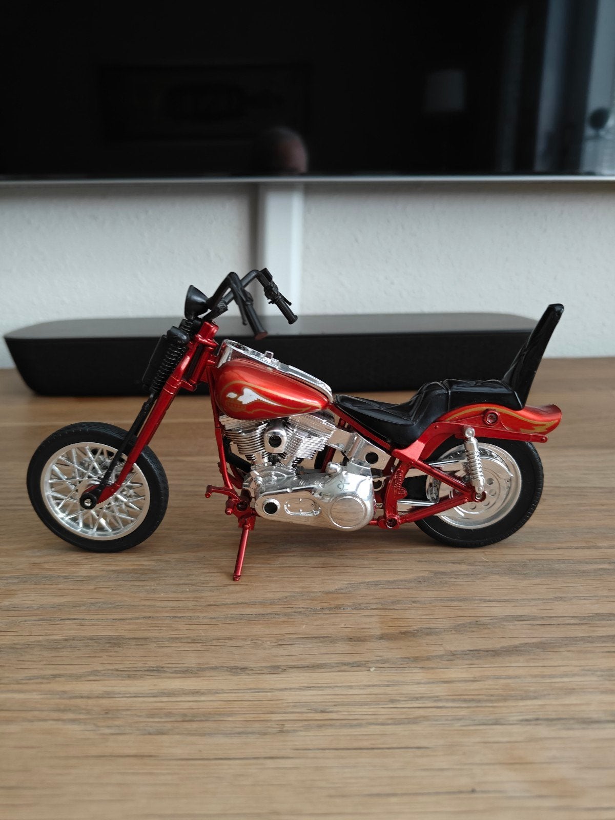 Mooie grote Harley Davidson Springer 1:12 (New Ray), Ophalen of Verzenden, Gebruikt, 1:9 t/m 1:12, Motor