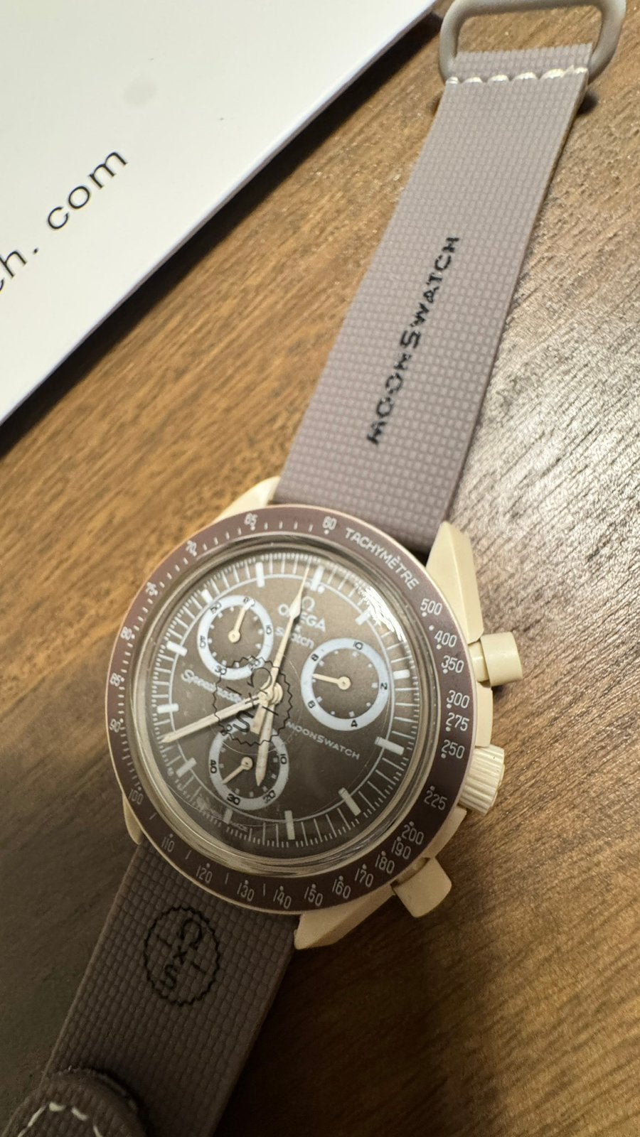 Omega swatch speedmaster, Ophalen of Verzenden, Zo goed als nieuw, Kunststof, Swatch