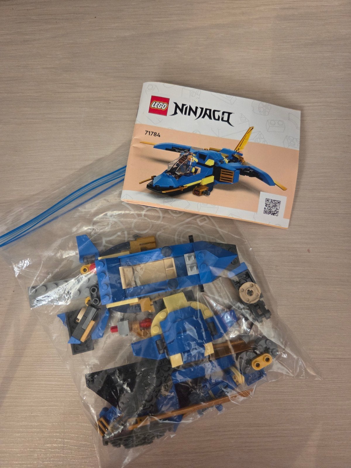 Lego Ninjago 71784 Jay's Bliksemstraalvliegtuig (compleet), Ophalen of Verzenden, Zo goed als nieuw