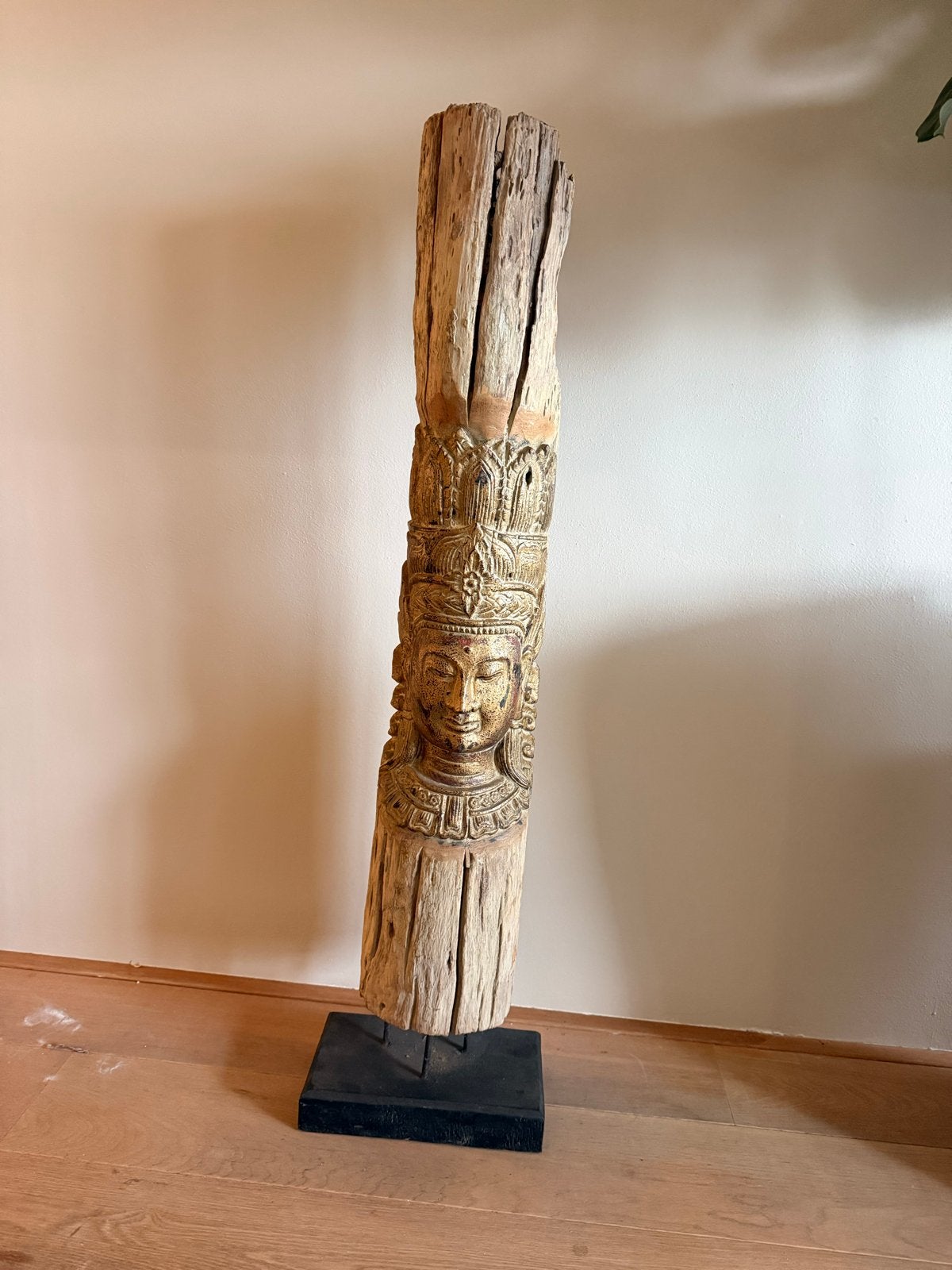 Houten totem paal - 120 cm hoog, Ophalen, Overige onderwerpen, Handgemaakt, 1 meter - 2 meter