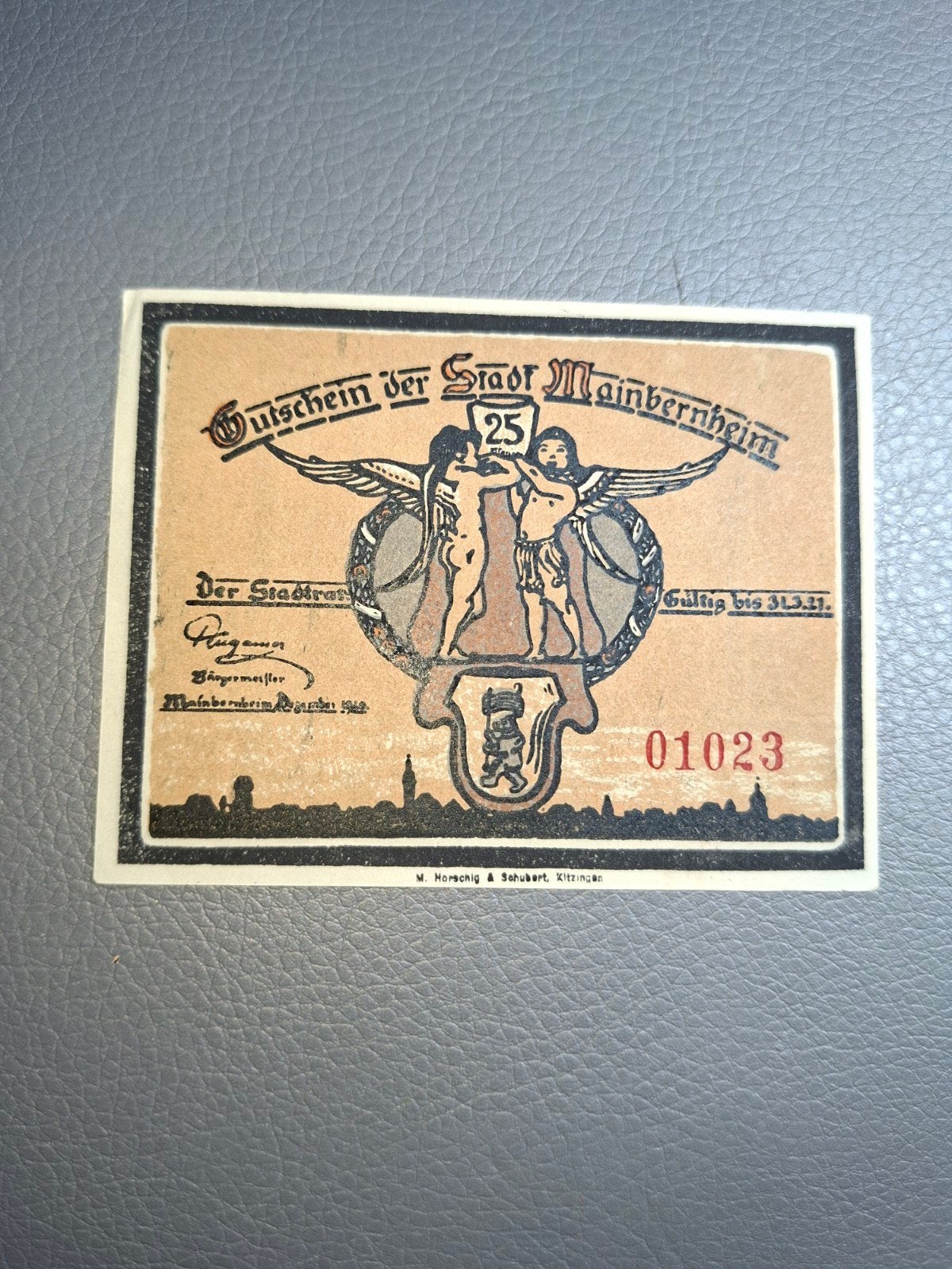 Duits Notgeld Mainbernheim Noodgeld, Ophalen of Verzenden, Duitsland