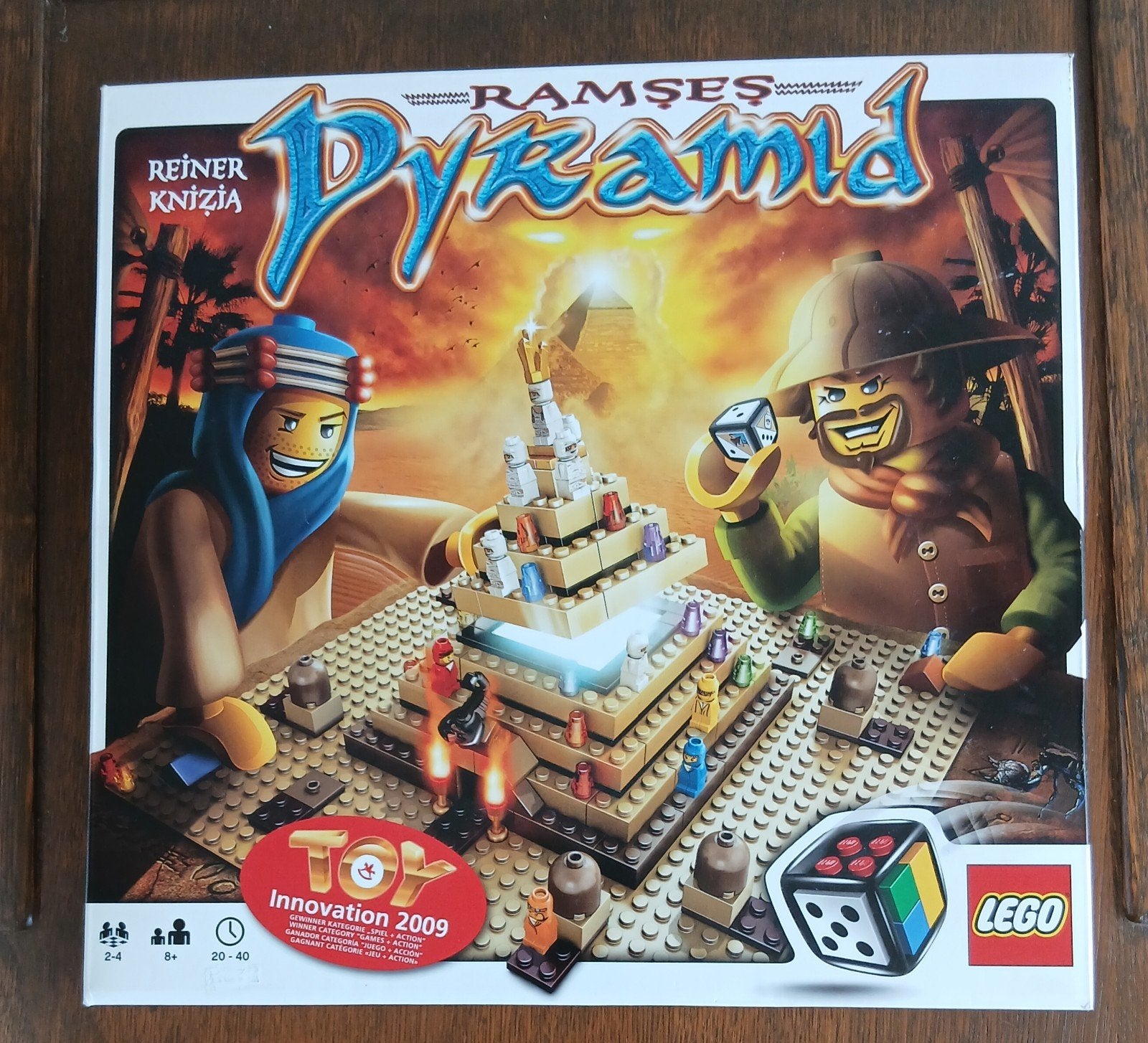 Lego 3843 Bordspel Ramses Pyramid Compleet Z.G.A.N, Lego, Ophalen of Verzenden, Zo goed als nieuw, Compleet