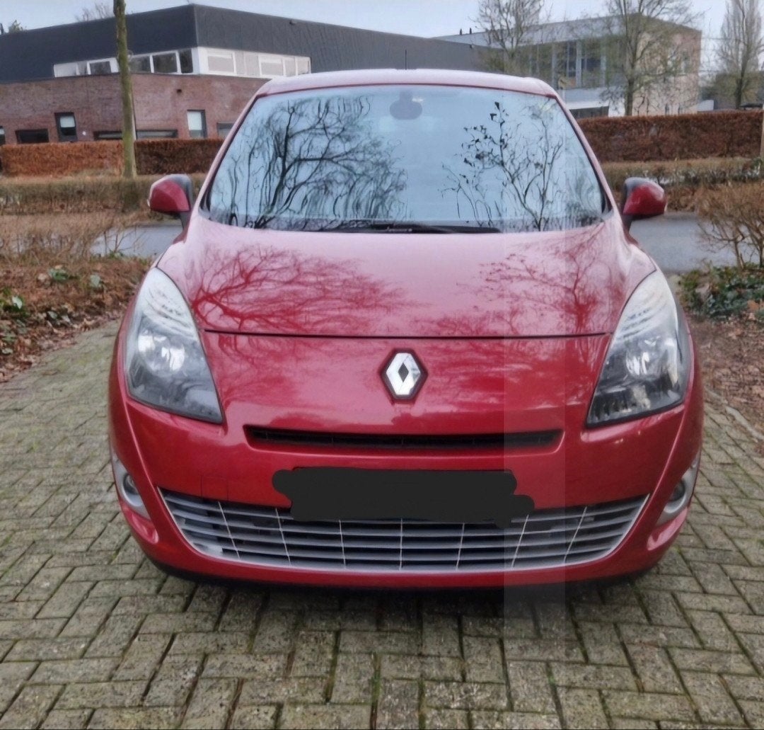 Renault Grand Scenic LPG 2.0 16V 103KW CVT 7P 2009 Rood, Auto's, 4 cilinders, 7 stoelen, 1523 kg, Particulier